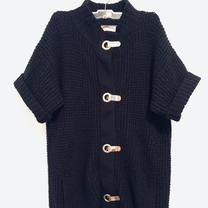 MICHAEL KORS Long Sweater/Gold MK Clips
